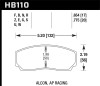 Hawk Performance Alcon/AP Racing 17mm ER-1 Motorsport Brake Pads - HB110D.654 Photo - Primary