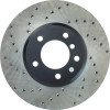 StopTech 09-10 BMW 535i xDrive Sportstop Cryo Cross Drilled Front Right Rotor - 128.34070CR Photo - Unmounted
