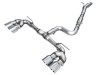 AWE MK8 Volkswagen Golf R 3in Track Edition Quad Exhaust - Chrome Silver Tips - 3020-42658 Photo - Primary