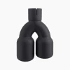 Mishimoto Dual Offset Tips 2.5in Inlet 3in Outlet Slash Cut - Black - MMEXH-TIP-FSTBK User 1