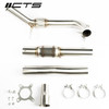CTS Turbo MK6 Golf R 2.0T, MK2 Audi TT Quattro/TT-S 2.0T, 8P A3 Quattro/S3 2.0T High Flow CAT Downpipe - CTS-EXH-DP-0003-CAT