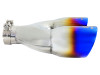 aFe Takeda 2.5in 304 Stainless Steel Clamp-on Exhaust Tip Passenger Side 2.5in Inlet 4inDual - Blue - 49T25484-L121 Photo - Unmounted