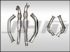 Exhaust - COMPLETE High-Flow Cat Downpipes with Integrated Baffle System (JHM Combo) for the B8 S4-S5 Q5-SQ5 C7 A6-A7 3.0T - JHM-B8C7DPHFCIBS30T-RP-CMBO