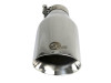afe MACH Force-Xp Universal Exhaust Tip 2-1/2 IN Inlet x 4-1/2 IN Outlet x 9 IN L - 49T25454-P091 Photo - Unmounted
