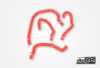 do88 Audi/Seat/Volkswagen 2.0T (MQB) Remote Radiator Coolant Hoses (Left) - Red - DO88-KIT188R Photo - Primary
