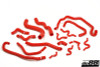 do88 SAAB 9-3 2.8t V6 2006- Coolant Hoses Red - DO88-KIT98R Photo - Primary