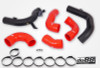 do88 VAG 2.0 TSI EA888 Gen4 (300hp+) do88 Intercooler Pressure Pipes Red Hoses - TR-340-DO88-1-R Photo - Primary