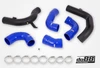 do88 Audi/Seat/Skoda/Volkswagen 1.8T/2.0T (MQB) OEM Intercooler Pressure Pipes w/Blue Hoses - TR-340-OE-3-B Photo - Primary