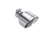 MBRP T304 SS Tip 2.5in ID, 5in OD Out, 8in Length, Angle Cut, Dual Wall - T5203 Photo - Primary
