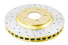 DBA 05-14 Ford Mustang GT Front Street Series Drilled & Slotted Rotor w/Gold Hat - DBA2113X Photo - Primary