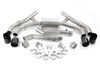 Dinan Valved Axle-Back Exhaust - 2020-2026 BMW X5M/X6M - Black Ceramic Coated Tips