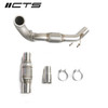 CTS TURBO MQB FWD EXHAUST DOWNPIPE WITH HIGH FLOW CAT (MK7/MK7.5 GOLF, GTI, GLI, A3 FWD) - CTS-EXH-DP-0014-CAT