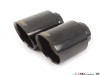 ECS UNIVERSAL Swivel Exhaust Tips - 4.0" Black Chrome - Pair - ES#2986537