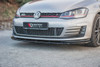 FRONT SPLITTER V1 VW GOLF 7 GTI - GLOSS BLACK - VWGO7GTIFD1GLOSS