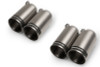 Remus Stainless Steel 98mm Straight Polished w/Carbon Insert Tail Pipe Set (Quad Tips) - 0046 98CR User 1