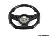 MK7/MK7.5 GTI/GLI Carbon Fiber Steering Wheel - Perforated Leather With Red Stitching - ES#4376015