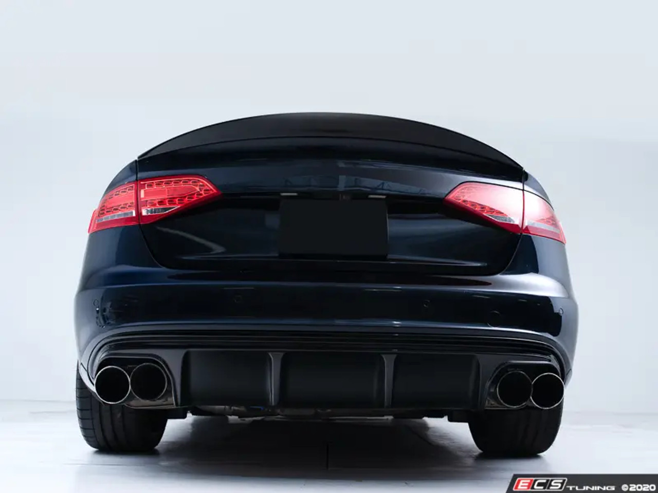 Audi B8 S4 / A4 S-Line Rear Diffuser - Gloss Black