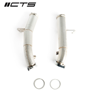 CTS TURBO RACE DOWNPIPE SET FOR MERCEDES BENZ C43 C400 C450 E43 E400 E450 WITH M276 ENGINE - CTS-EXH-DP-0052