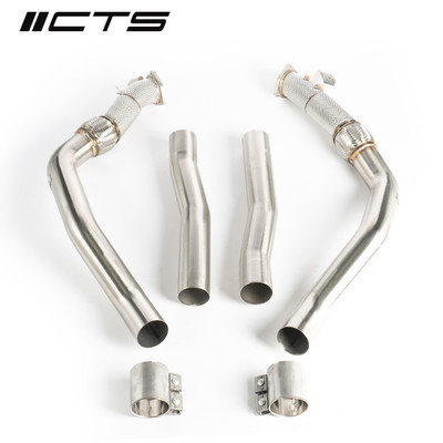 CTS TURBO C8 AUDI RS6/RS7 4.0T MID PIPES/RESONATOR DELETE - CTS-EXH-TP-0016
