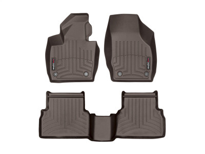 WeatherTech 2015+ Audi Q3 Front and Rear FloorLiner - Cocoa - 47747-1-2 Photo - Primary