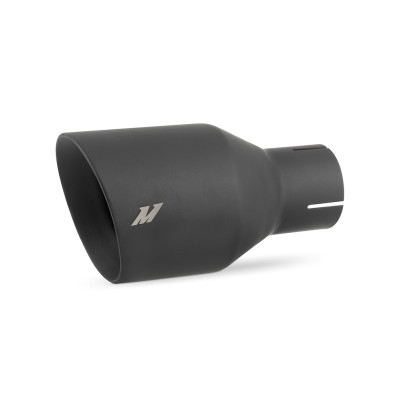 Mishimoto Clamp-on Double Wall Exhaust Tip 2.5 Inlet Slash Cut - MMEXH-TIP-DW25BK Photo - Primary