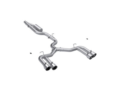 MBRP 22-24 Audi S3 2.0L Armor Pro T304 SS 3in Cat-Back Quad Split Rear Exhaust - Valve Delete - S4620304 Photo - Primary