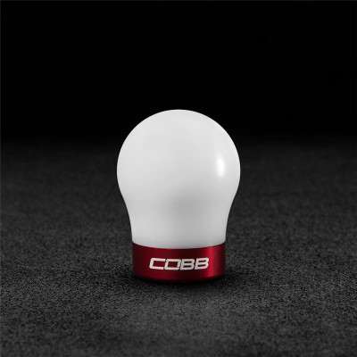 Cobb Ford 13-14 Focus ST/14-15 Fiesta ST White Shift Knob - Red Base - 291350-W-RD Photo - Primary