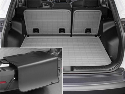 WeatherTech 15-23 Ford Edge / 19-22 Edge ST Seatback Cargo Liner HP w/Bumper Protector - Grey - 421506IMSK Photo - Primary