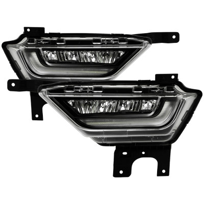 Spyder 21-23 Ford F150 OEM Style Full LED Fog Lights w/ Switch FL-FF1502021-LED-C - 9052255 Photo - Primary