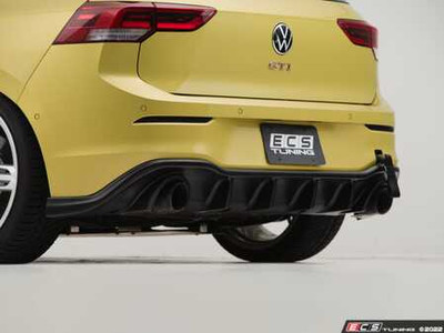 MK8 GTI Rear Diffuser - Textured Black - 158LA01-04KT - 158LA01-04KT
