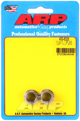 ARP M12 X 1.25 (.750 collar) SS 12pt nut kit - 400-8328 Photo - Primary