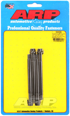ARP 5/16-24 X 4.250 black 12pt water pump pulley w/ 3.000in fan spacer stud kit - 100-3229 Photo - Primary