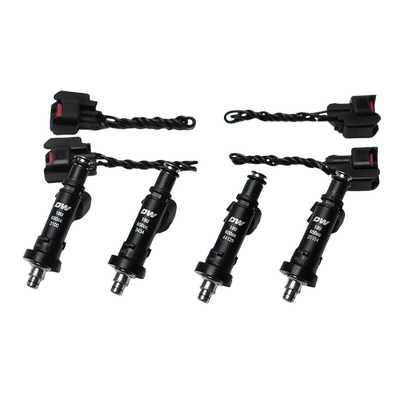 DeatschWerks 91-01 Acura Integra / 92-00 Honda Civic OBD I and II B/D/H Series 650cc Injectors - 18U-04-0650-4 Photo - Primary