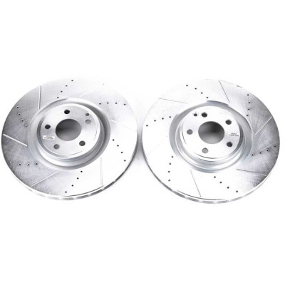 Power Stop 12-18 Mercedes-Benz CLS550 Front Drilled & Slotted Rotor - Pair - EBR1454XPR Photo - Primary