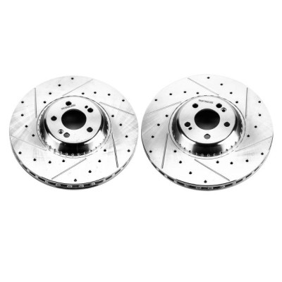 Power Stop 18-21 Mercedes-Benz S560 Front Drilled & Slotted Rotor - Pair - EBR1601XPR Photo - Primary