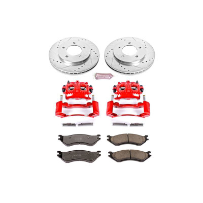 Power Stop 98-02 Lincoln Navigator Front Z36 Truck & Tow Kit w/Cals - KC1869-36 Photo - Primary