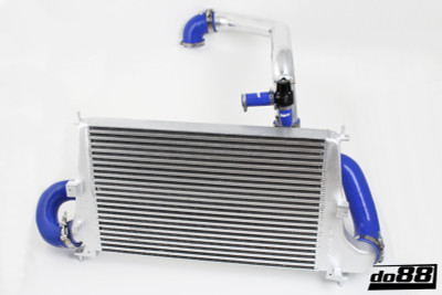 do88 02-09 SAAB 9-5 2.0T/2.3T/Aero (B205/B235) Automatic BigPack Intercooler Kit w/Blue Hoses - BIG-100-B Photo - Primary