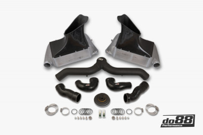 do88 07-09 Porsche 911 Turbo/GT2 (997.1) BigPack Intercooler Kit w/Black Pipe - BIG-140SV Photo - Primary