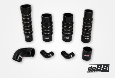 do88 00-02 Audi RS4 Quattro 2.7L BiTurbo (B5) Pressure Hoses - Black - DO88-KIT224S Photo - Primary