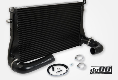 do88 Audi/Seat/Skoda/Volkswagen 1.8T/2.0T (MQB) Intercooler w/Black Hoses - ICM-300-S Photo - Primary