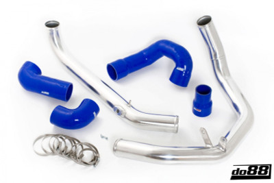 do88 SAAB 9-3 2.0T 2003- OEM Intercooler Pressure Pipes w/Blue Hoses - TR-120B-OEM Photo - Primary