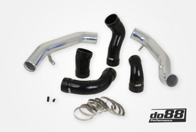 do88 Volvo S60 V60 XC60 V70 XC70 S80 3.0L T6 Pressure Pipes w/Black Hoses - TR-160-S Photo - Primary