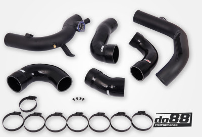 do88 VAG 2.0 TSI EA888 Gen4 (300hp+) do88 Intercooler Pressure Pipes Black Hoses - TR-340-DO88-1-S Photo - Primary