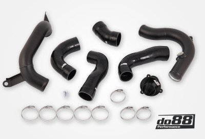 do88 14-17 Volkswagen Polo GTI 1.8T/Seat Ibiza Cupra 1.8T EA888 Pressure Pipes + TurboMuffler Delete - TR-430-S-CP-110 Photo - Primary