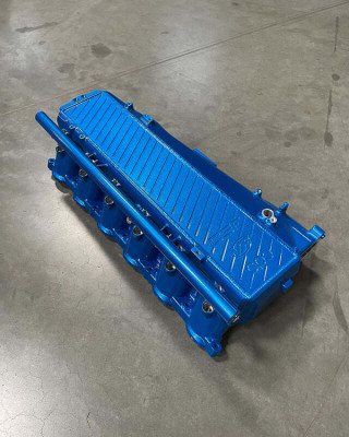 CSF Toyota A90/A91 Supra/ BMW G-Series B58 Charge-Air Cooler Manifold - Cusco/Verus Engineering Blue - 8200CVEB Photo - Primary