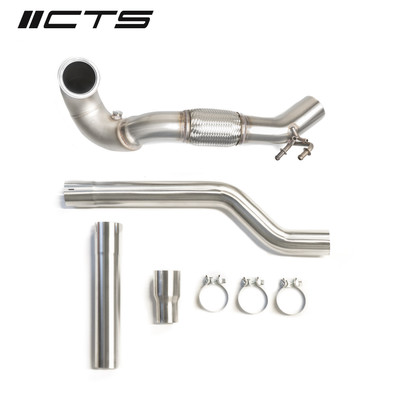 CTS Turbo MQB AWD Exhaust Downpipe (MK7/MK7.5 Golf AWD, Golf R, A3/S3/TT/TT-S Quattro) - CTS-EXH-DP-0015