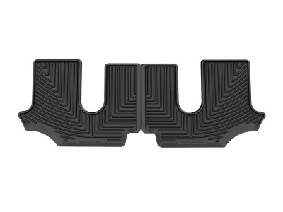 WeatherTech 18-26 Volkswagen Atlas-Bucket 2nd Row-3rd Row Rear All-Weather Floor Mats - Black - W657 Photo - Primary