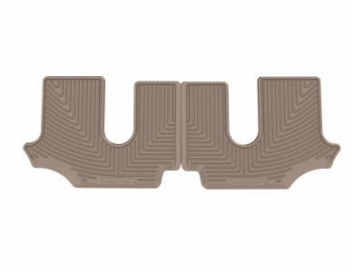 WeatherTech 18-26 Volkswagen Atlas-Bucket 2nd Row-3rd Row Rear All-Weather Floor Mats - Tan - W657TN Photo - Primary