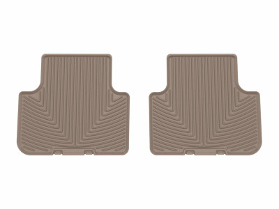 WeatherTech 17-25 Audi Q7 2nd Row Rear All-Weather Floor Mats - Tan - W692TN Photo - Primary