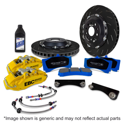 EBC Racing 2022+ Ineos Grenadier Yellow Apollo-6 Calipers 355mm Rotors Front Big Brake Kit - BBK068YEL-1 User 1